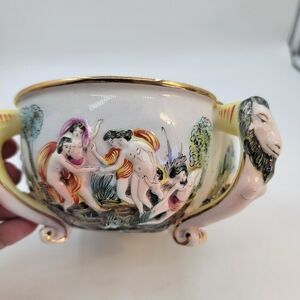 Vintage Italian Capodimante bowl cherubs